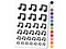 Music Eighth Notes Temporary Tattoo Water Resistant Fake Body Art Set Collection